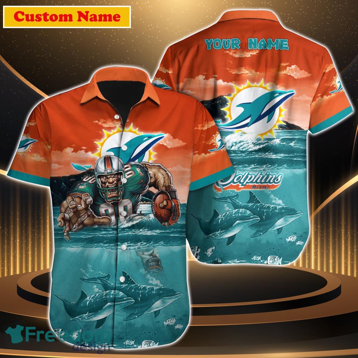 Miami Dolphins NFL Custom Name Hawaiian Shirt For Men Women Best Gift For  Real Fan - Limotees