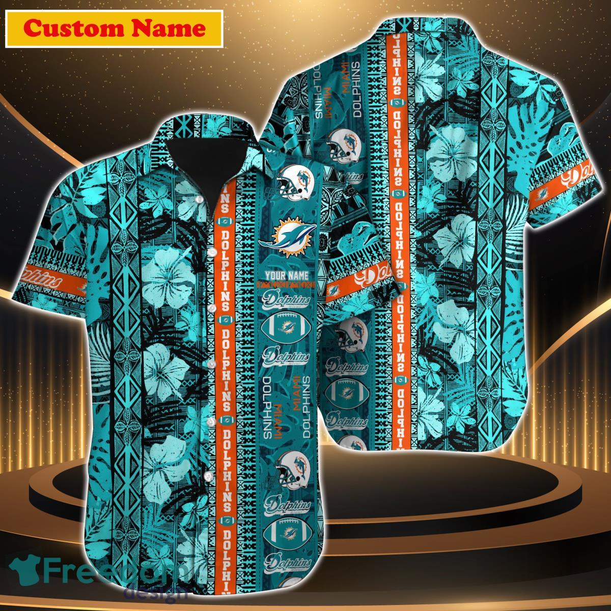 Miami Dolphins NFL Custom Name Hawaiian Shirt For Men Women Style