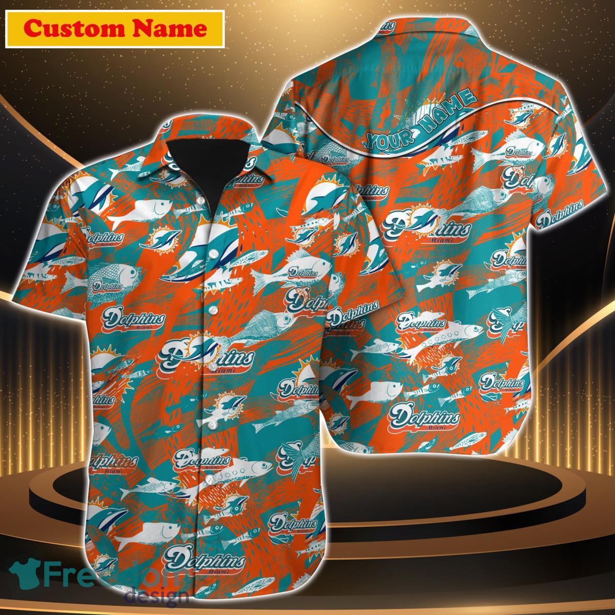 Miami Dolphins NFL Custom Name Hawaiian Shirt For Men Women Unique Gift For Real Fan Product Photo 1