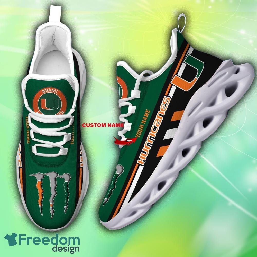 Custom miami hurricanes on sale shoes