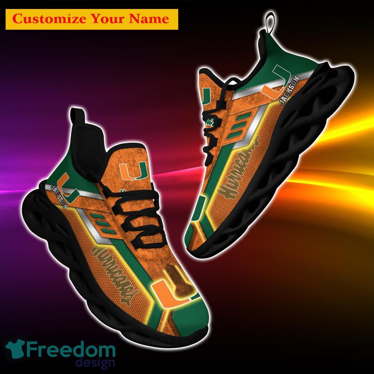Custom Name Shoes Carolina Hurricanes Max Soul Sneakers Men And Women Sport  Shoes