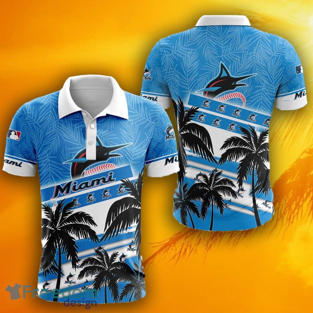 MLB Miami Marlins Women's Short Sleeve Button Down Mesh Jersey 