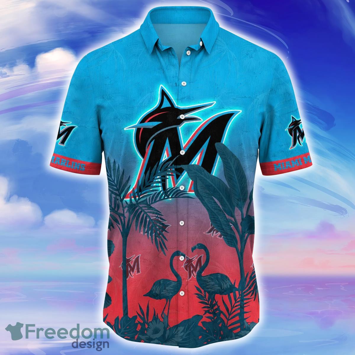 Miami Marlins MLB Flower Hawaiian Shirt For Men Women Unique Gift For Fans