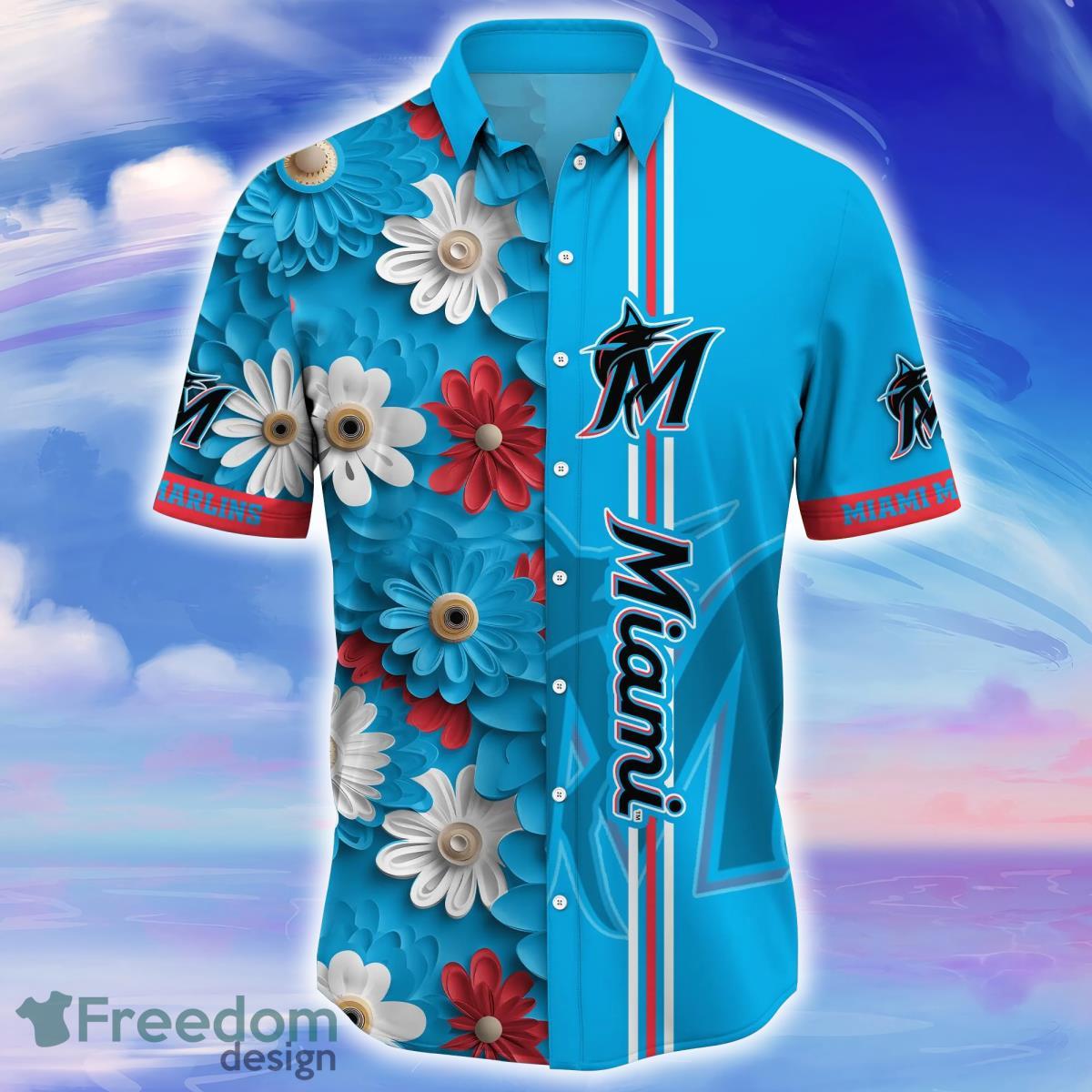 Miami Marlins MLB Flower Hawaiian Shirt For Men Women Gift For Fans Product Photo 2