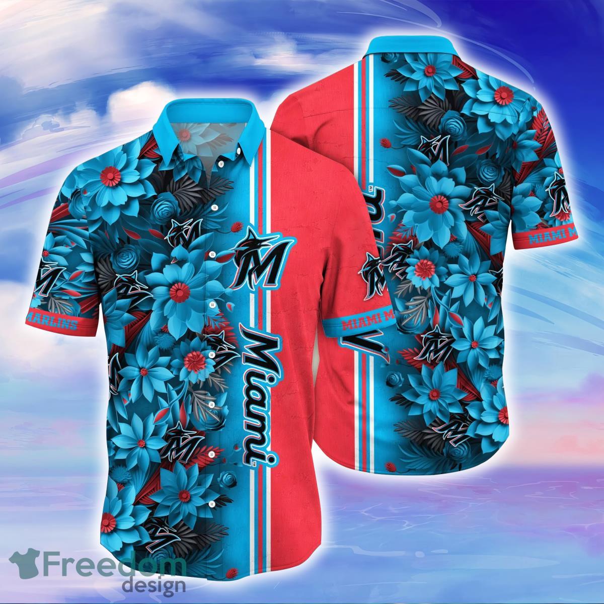 Miami Marlins MLB Flower Hawaiian Shirt For Men Women Best Gift