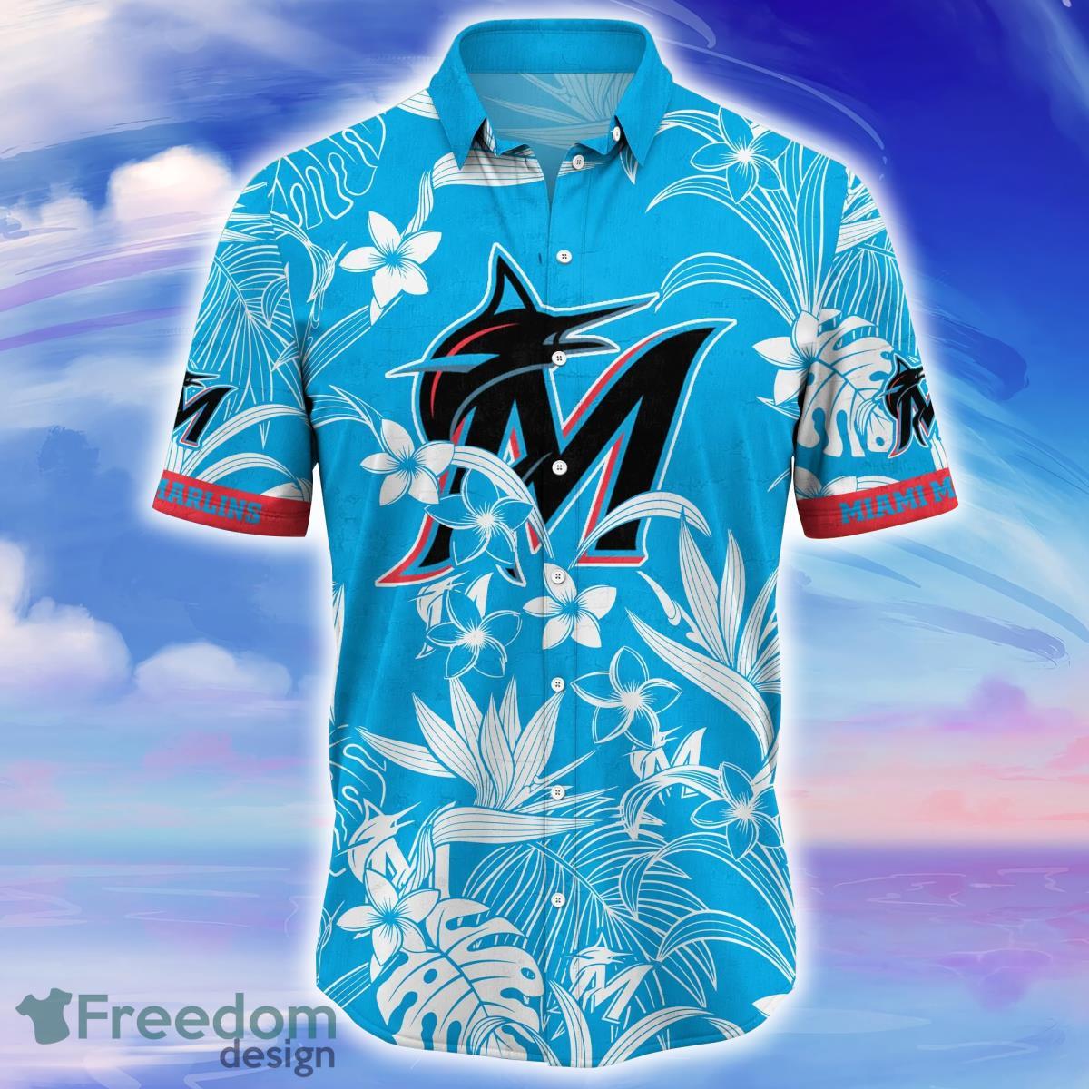 Miami Marlins MLB Flower Hawaiian Shirt For Men Women Impressive