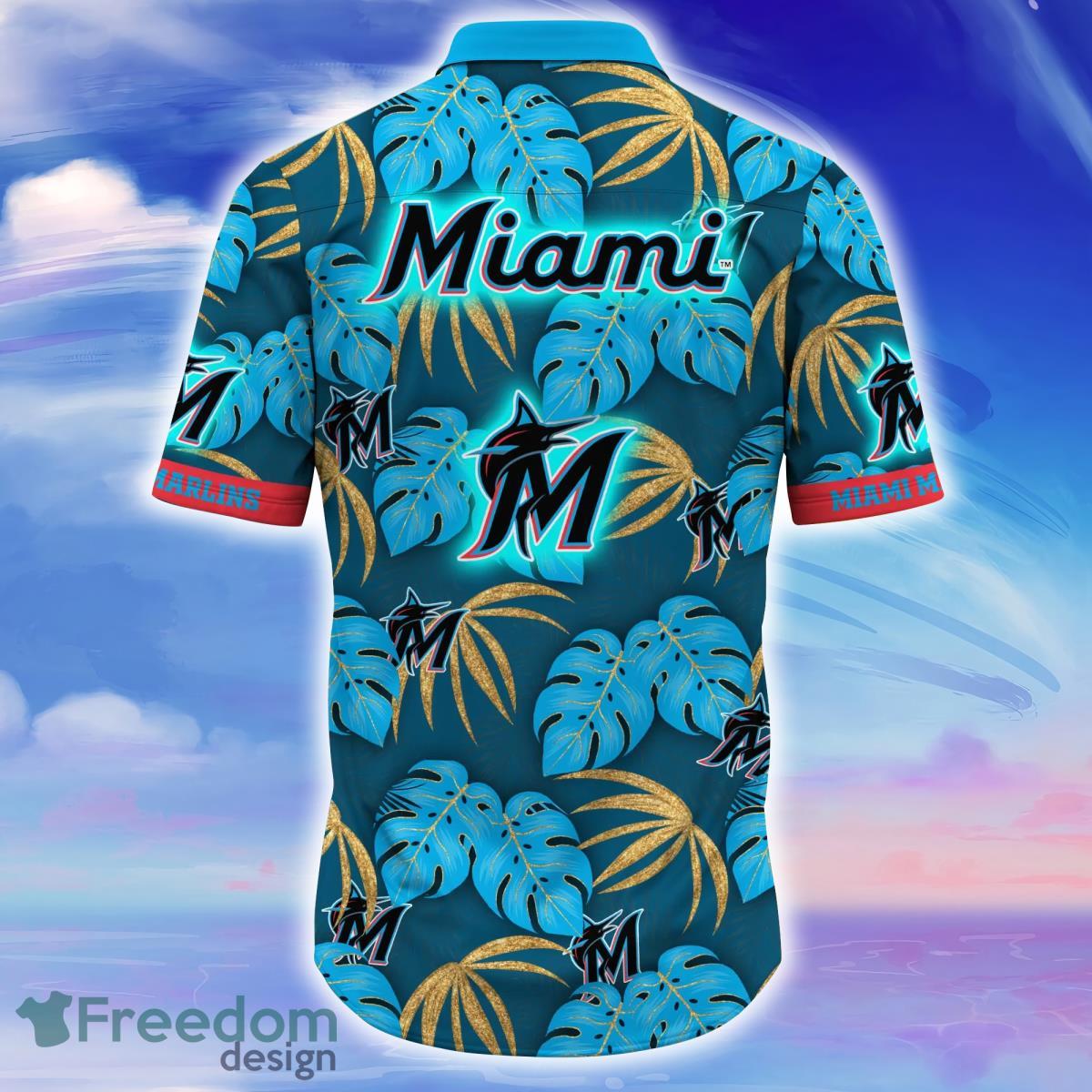 Miami Marlins MLB Flower Hawaiian Shirt Gift For Men Women Fans