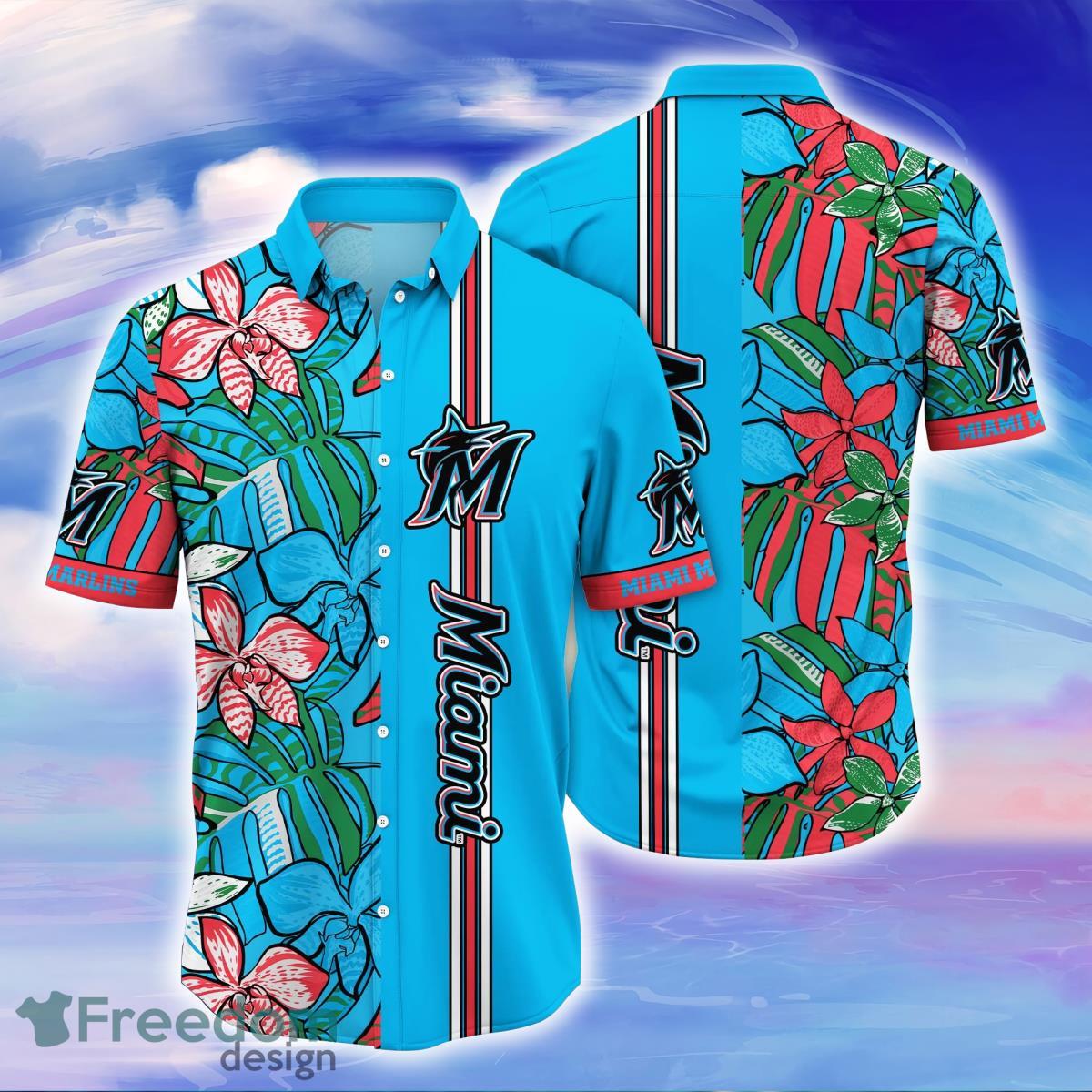 The best selling] Miami Marlins MLB Floral All Over Print Unisex Hawaiian  Shirt