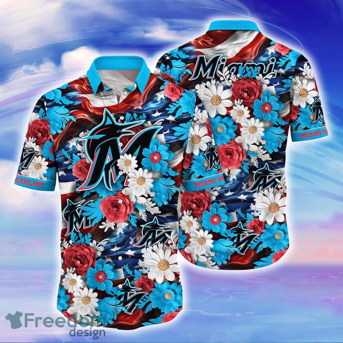 Miami Marlins MLB Flower Hawaiian Shirt Special Gift For Men Women Fans -  Freedomdesign