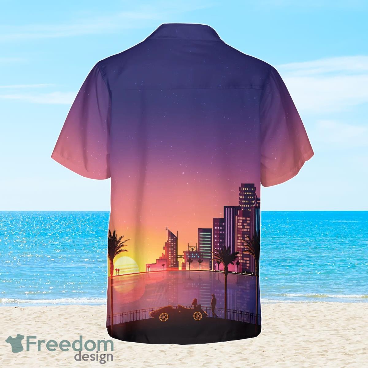 Miami Sunset Hawaiian Shirt Best Gift For Men And Women Product Photo 2