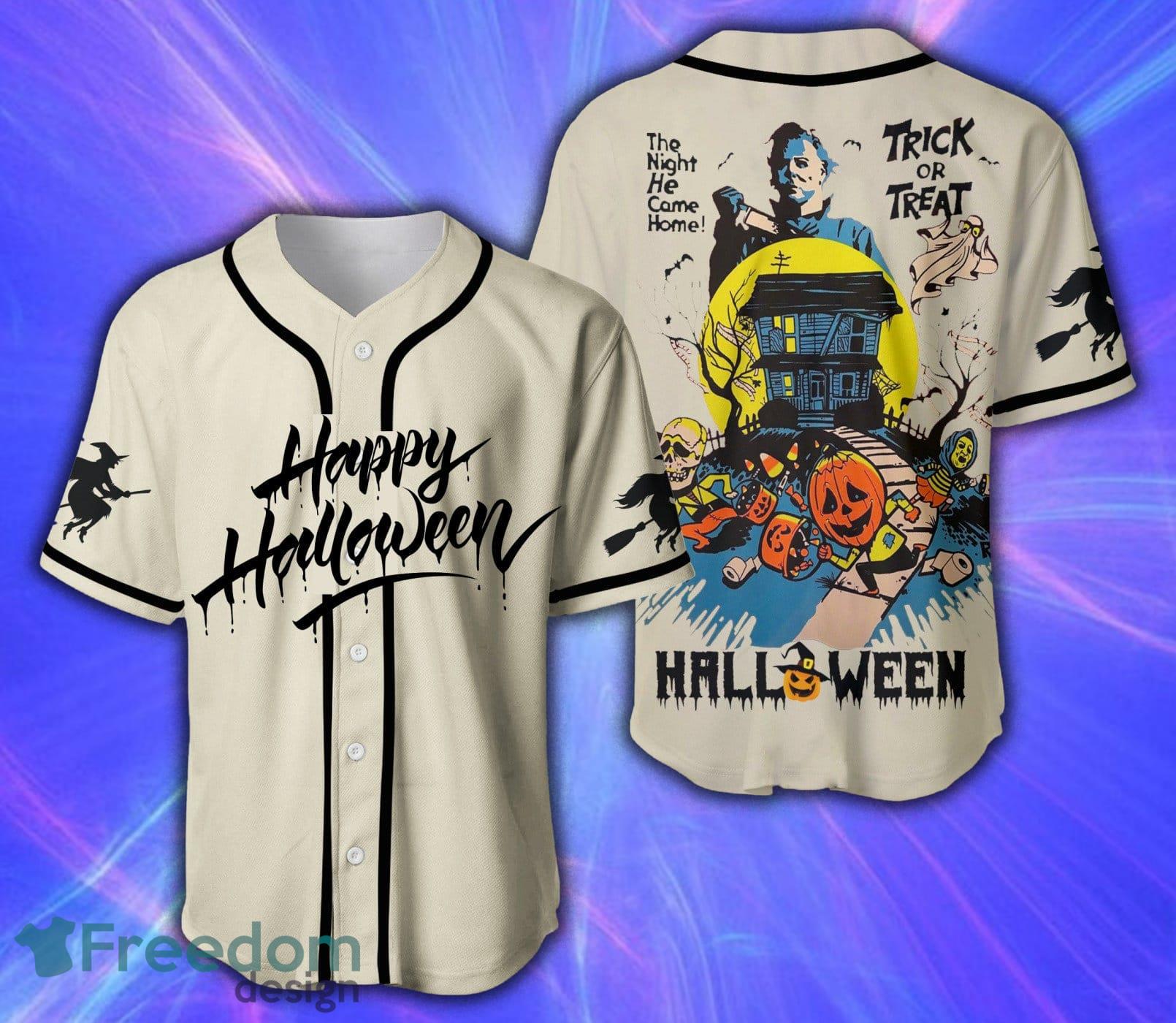 Halloween Horror Michael Myers Miller Lite Baseball Jersey Shirt