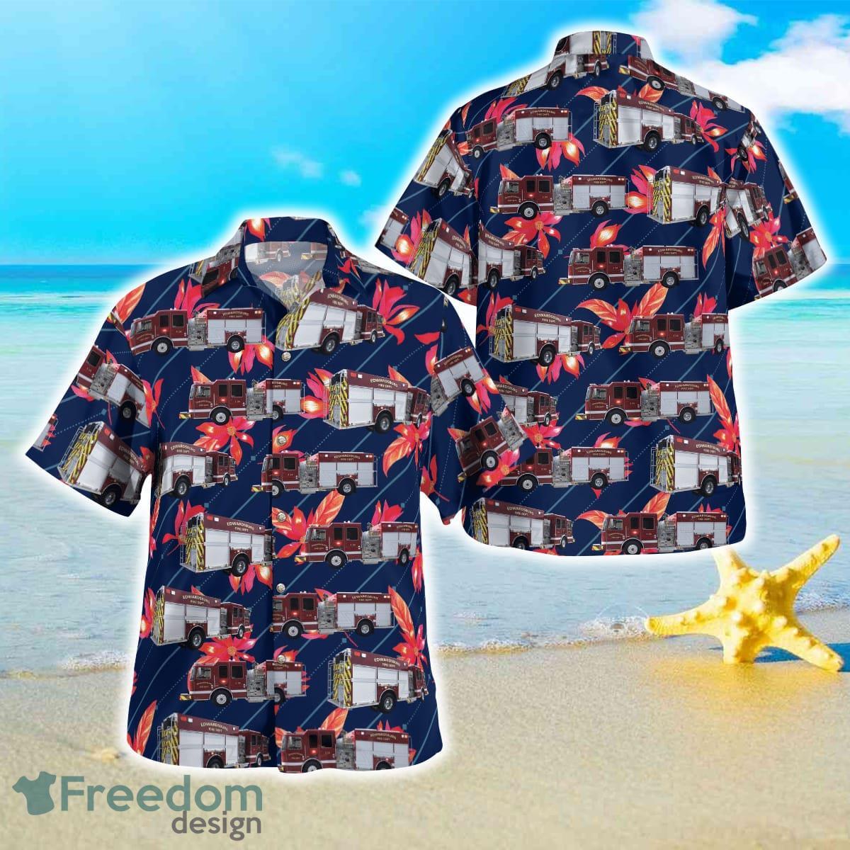 Michigan Edwardsurg Fire Department Hawaiian Shirt For Men Women Product Photo 1