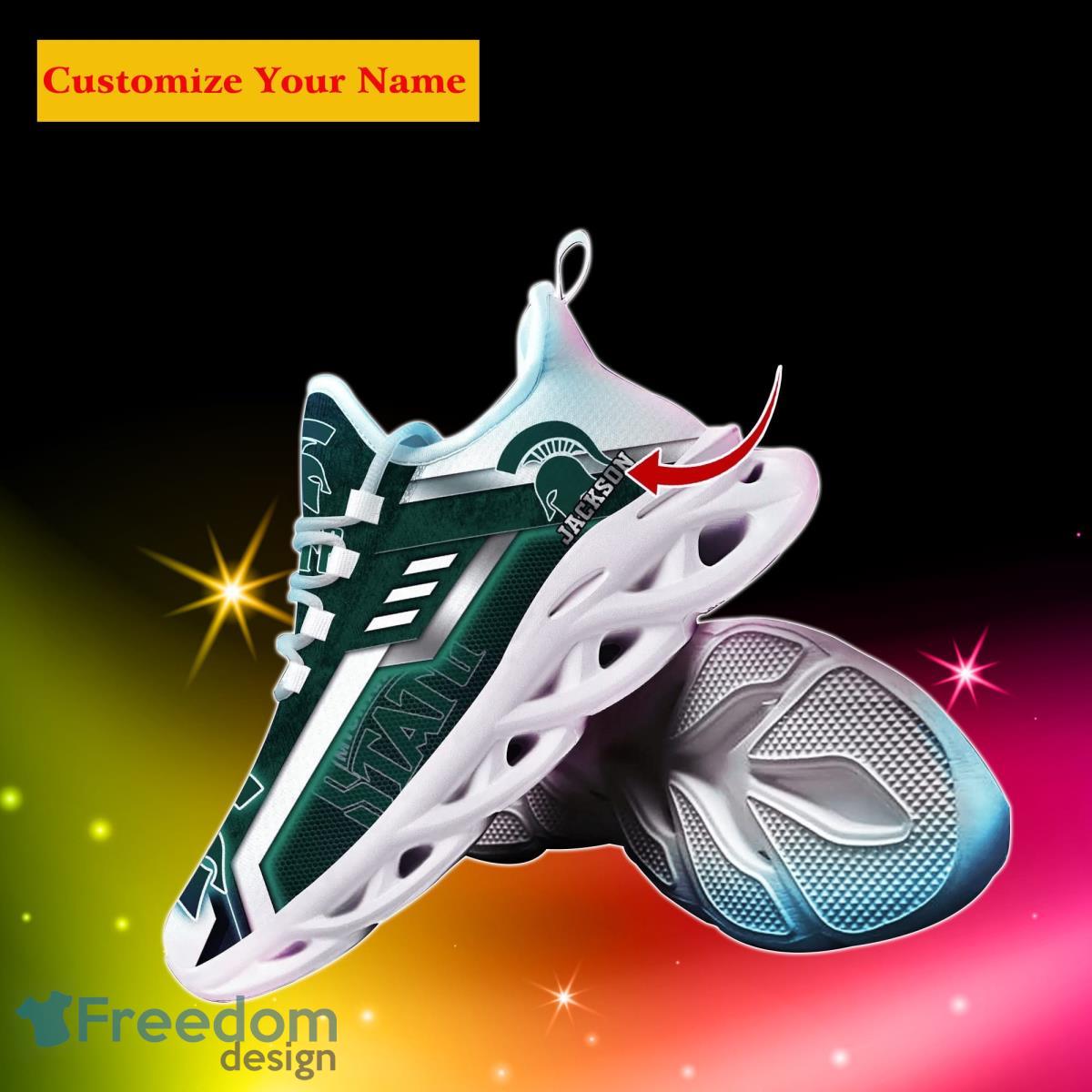 Michigan State Spartans NCAA1 Custom Name Max Soul Shoes Impressive Gift For Men Women Fans Product Photo 2