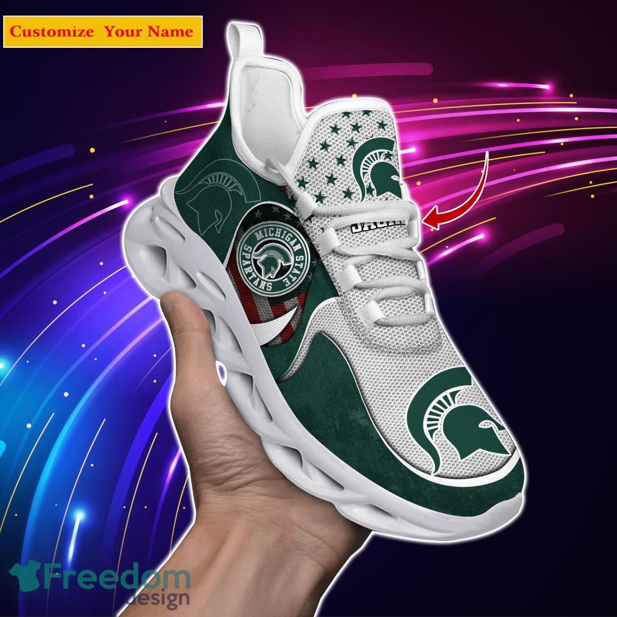 Michigan State Spartans NCAA1 Custom Name Max Soul Shoes Special Gift For Men Women Fans Product Photo 1