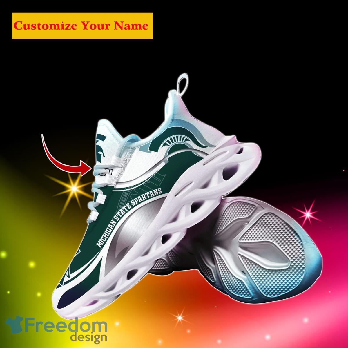 Michigan State Spartans NCAA1 Custom Name Max Soul Shoes Unique Gift For Men Women Fans Product Photo 2