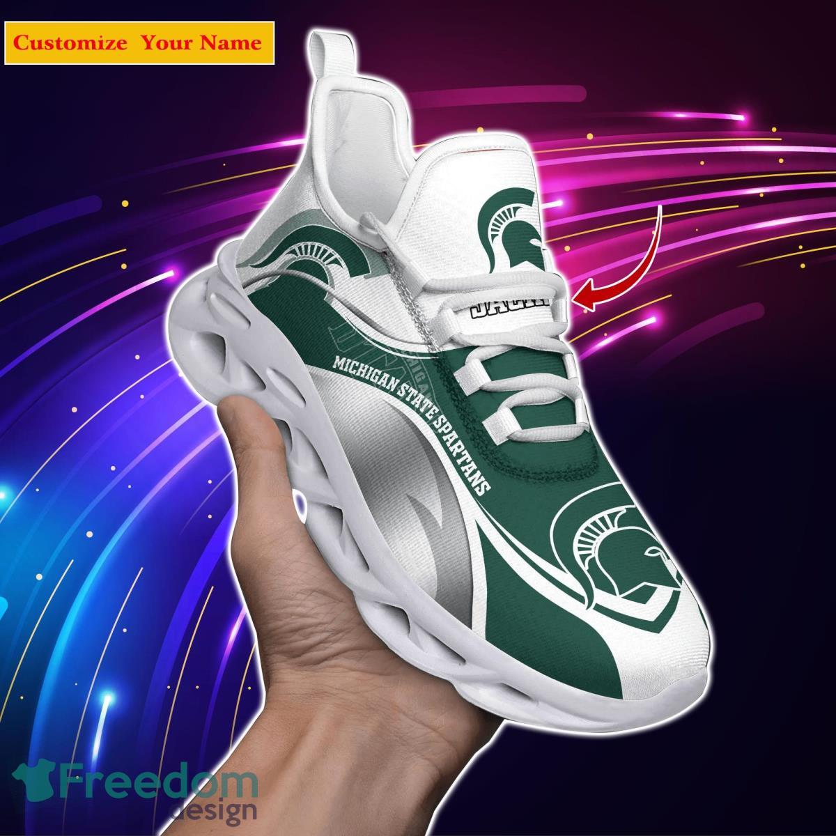 Michigan State Spartans NCAA1 Custom Name Max Soul Shoes Unique Gift For Men Women Fans Product Photo 1