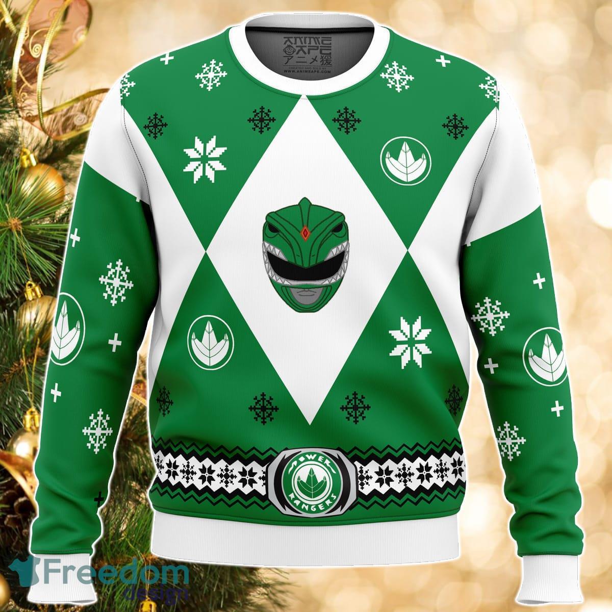 Mighty Morphin Power Rangers Green Ugly Christmas Sweater Great Gift For Men Women Product Photo 1