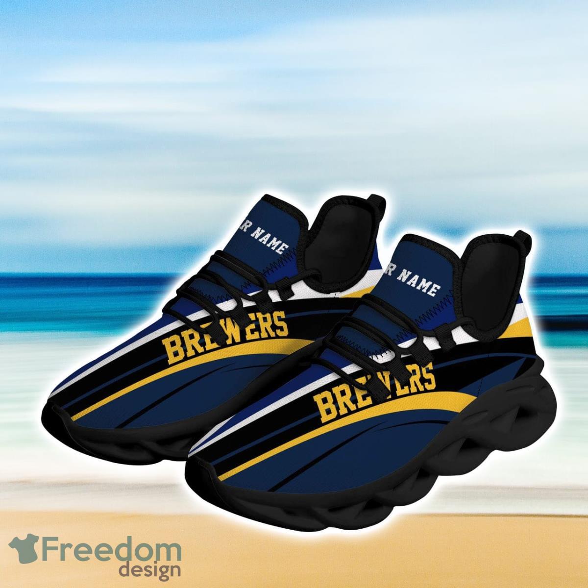 Custom Name Shoes Milwaukee Brewers Running Max Soul Shoes For Men And Women