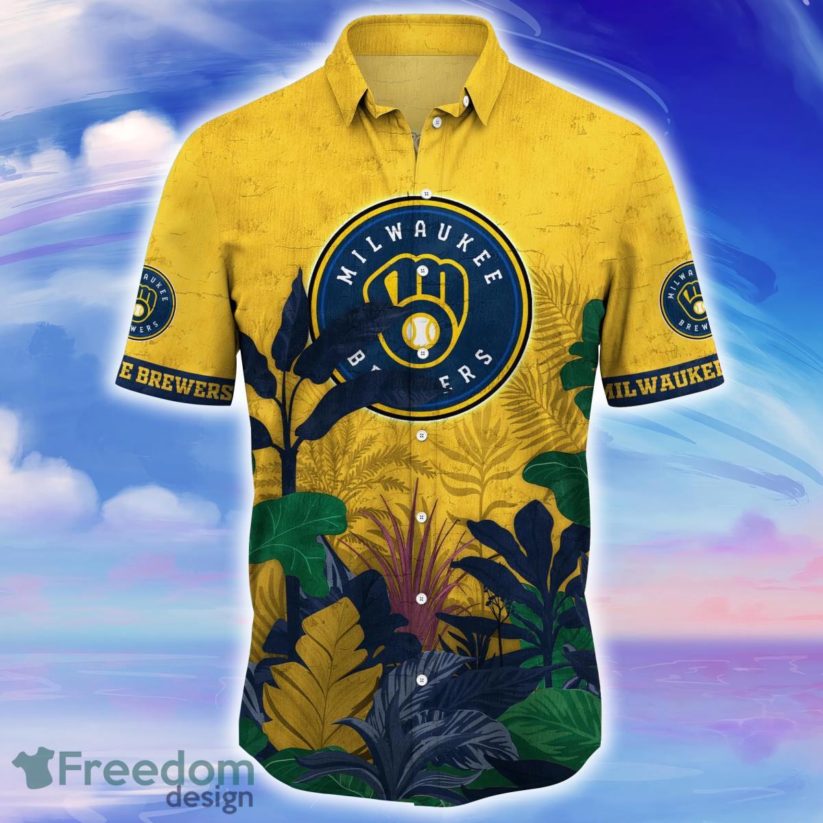 Milwaukee Brewers MLB Flower Hawaiian Shirt Unique Gift For Fans -  Freedomdesign