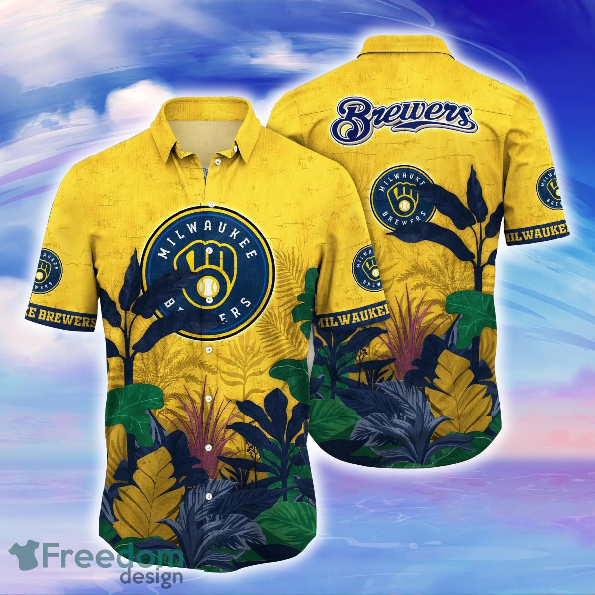 Milwaukee Brewers MLB Flower Hawaiian Shirt Great Gift For Men