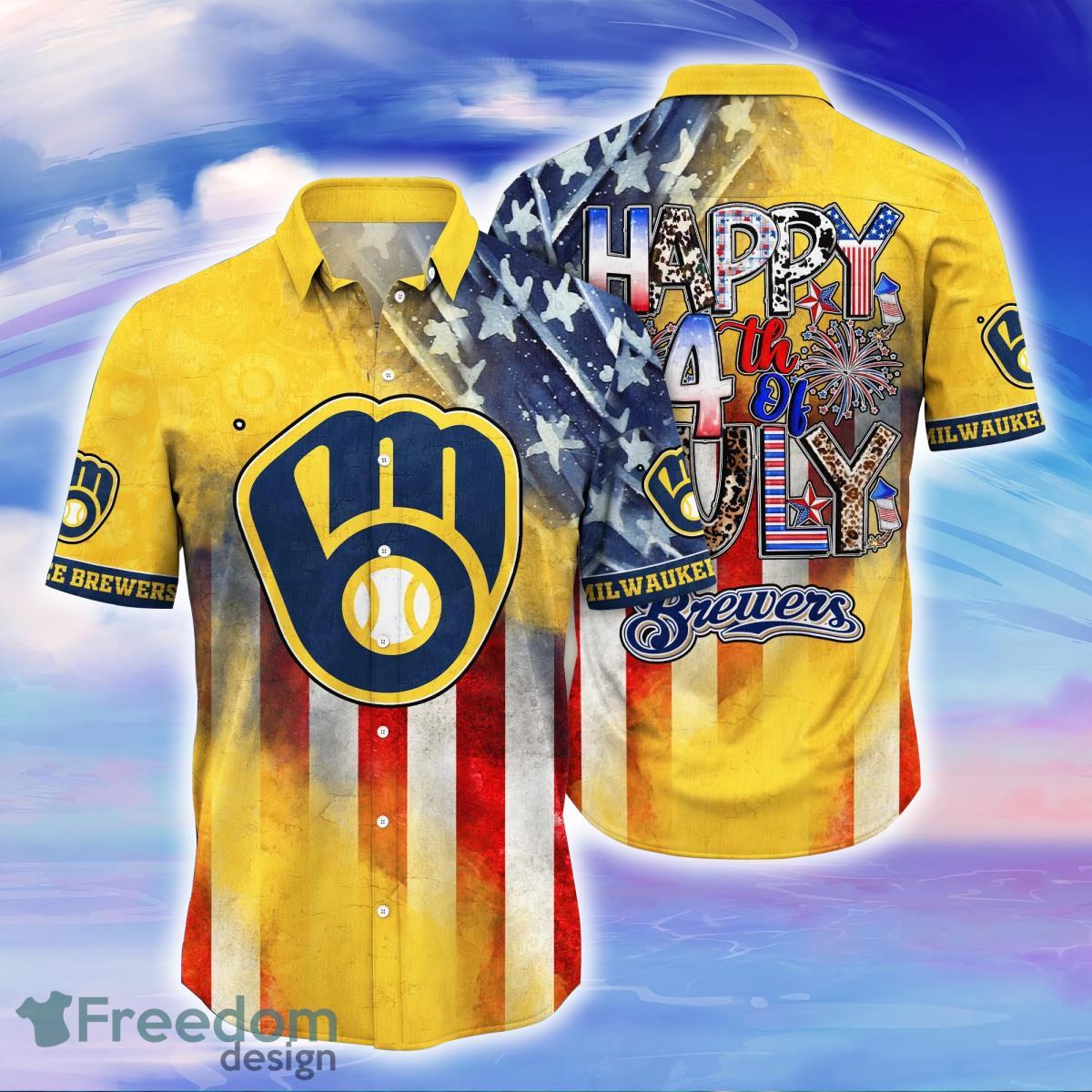 Milwaukee Brewers MLB Flower Hawaiian Shirt For Men Women Great Gift For  Fans - Freedomdesign