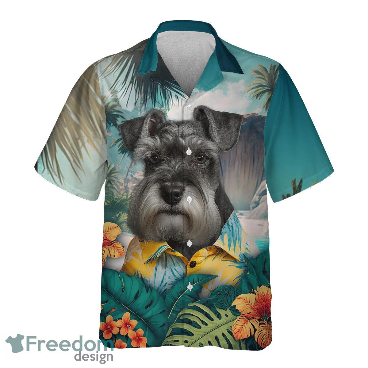 Miniature Schnauzer All Printed 3D Hawaiian Shirt For Dog Lover Product Photo 2