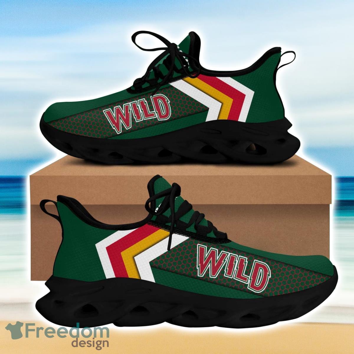 Minnesota Hockey Wild Max Soul Sneakers Running Sport Shoes Custom Name Product Photo 1