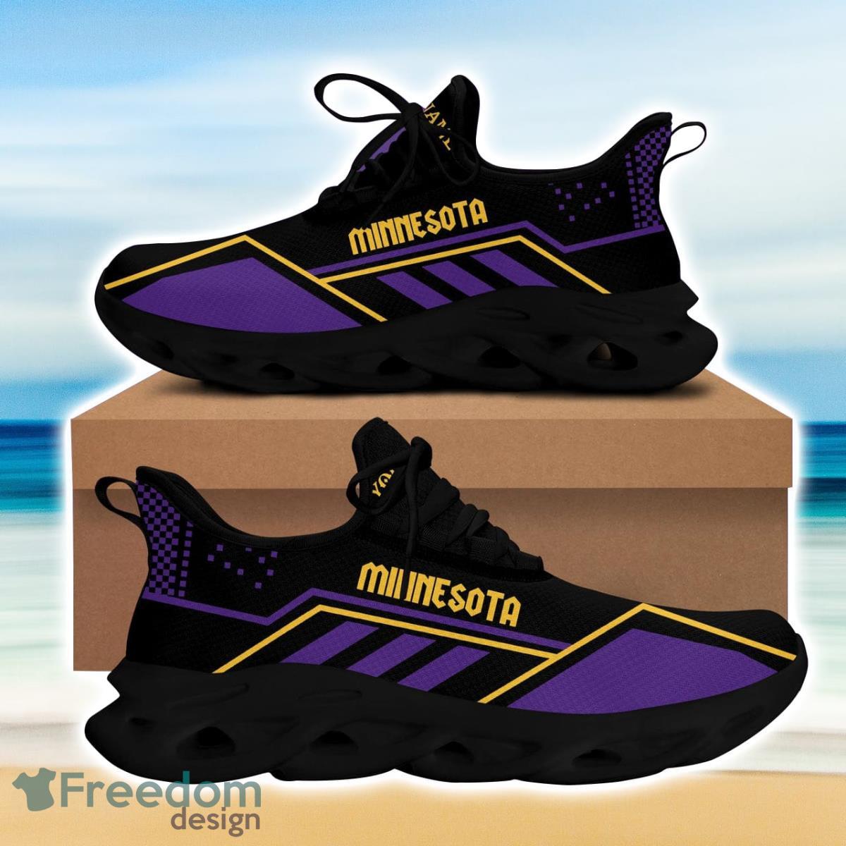 Minnesota Viking Max Soul Sneakers Running Sport Shoes Custom Name Product Photo 2