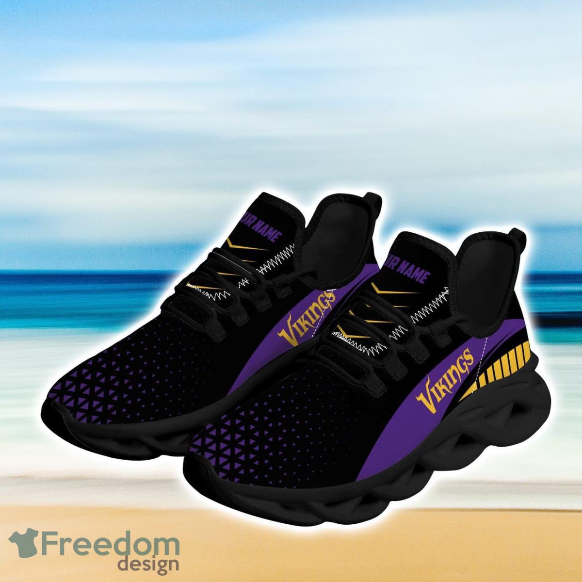 Minnesota Vikings Max Soul Sneakers Running Sport Shoes Custom Name For Fans Product Photo 2