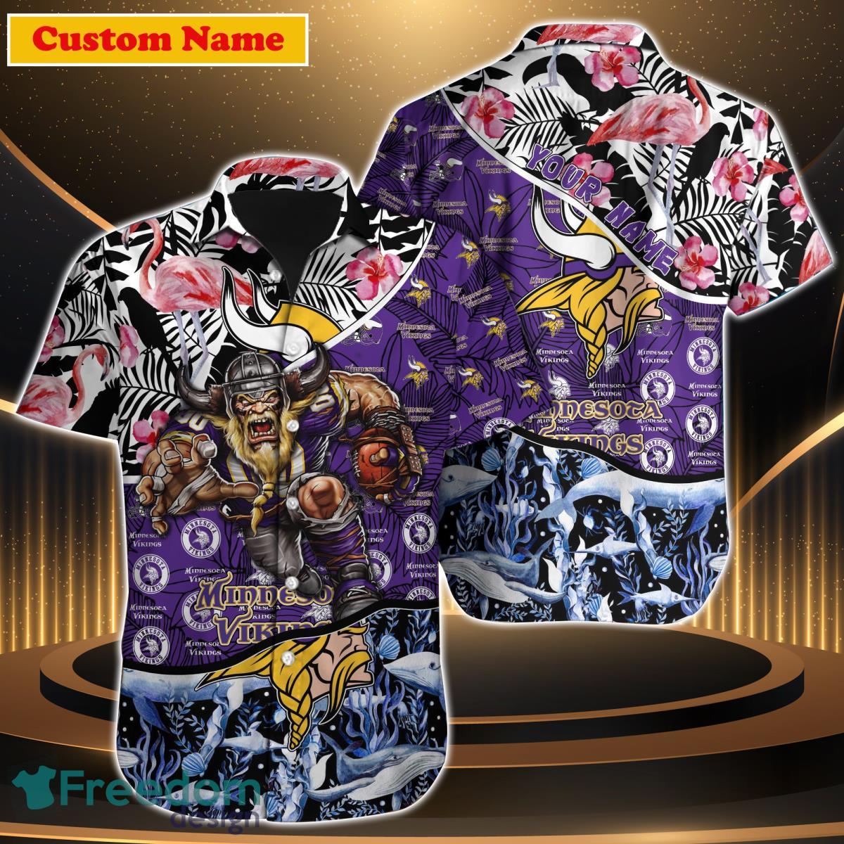 Minnesota Vikings NFL Custom Name Hawaiian Shirt Best Gift For Men Women Product Photo 1