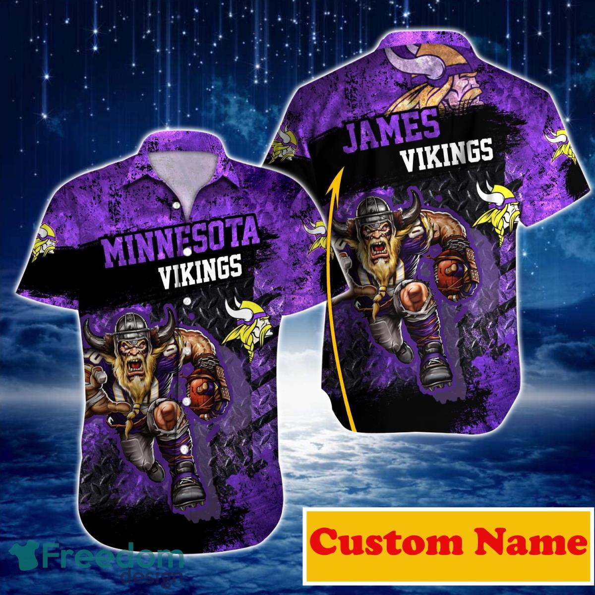 Minnesota Vikings NFL Hawaiian Shirt Custom Name Halloween Hot Trending 2023