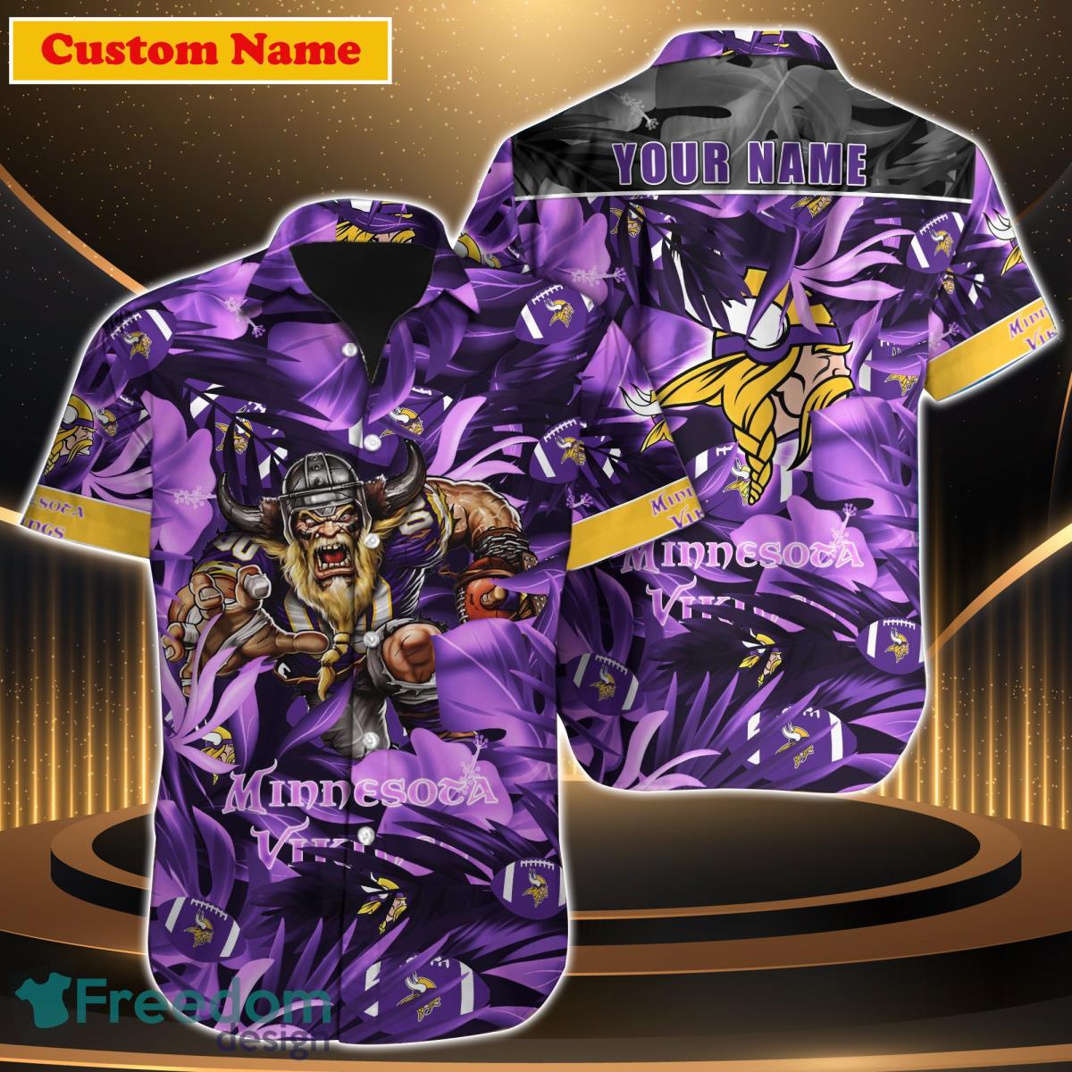 Minnesota Vikings NFL Custom Name Hawaiian Shirt For Men And Women Special  Gift For True Fans - Freedomdesign