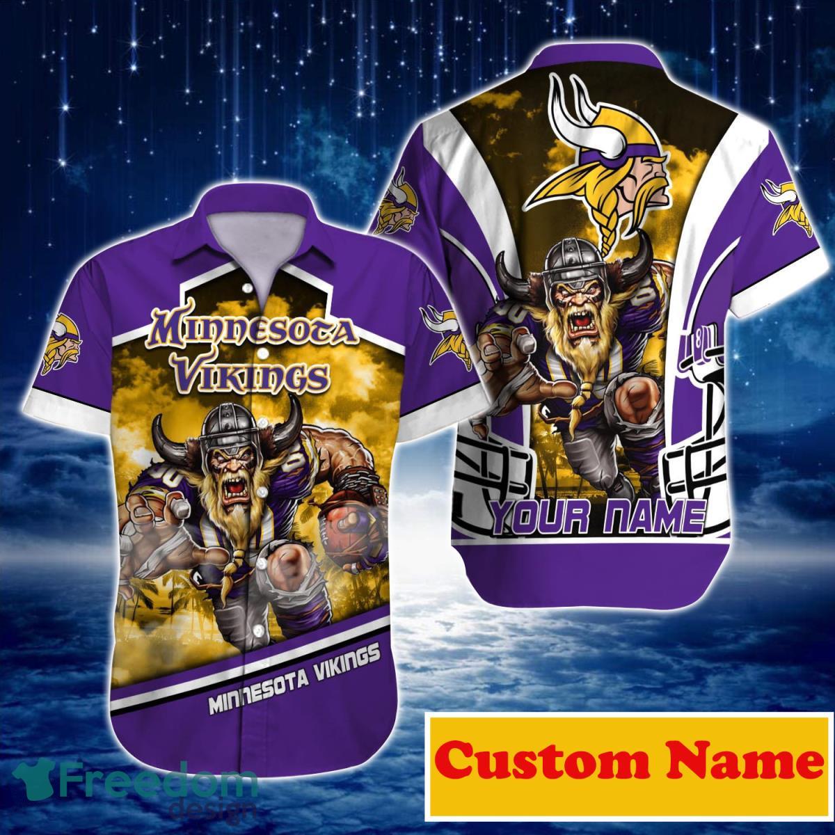 Minnesota Vikings NFL Custom Name Hawaiian Shirt For Men Women Great Gift For Real Fans Product Photo 1