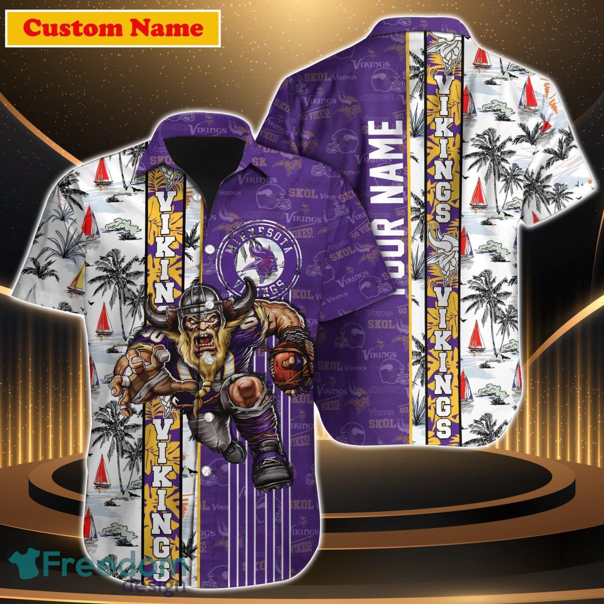 Minnesota Vikings NFL Custom Name Hawaiian Shirt For Men Women Unique Gift  For Real Fan - Limotees