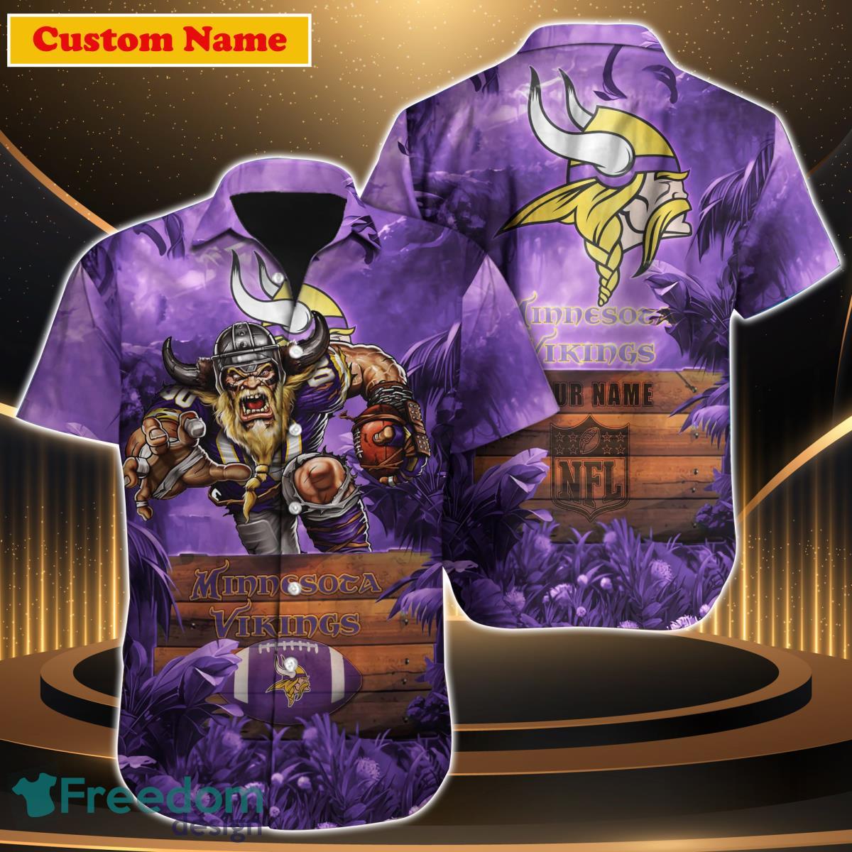 Minnesota Vikings NFL Custom Name Hawaiian Shirt For Men And Women