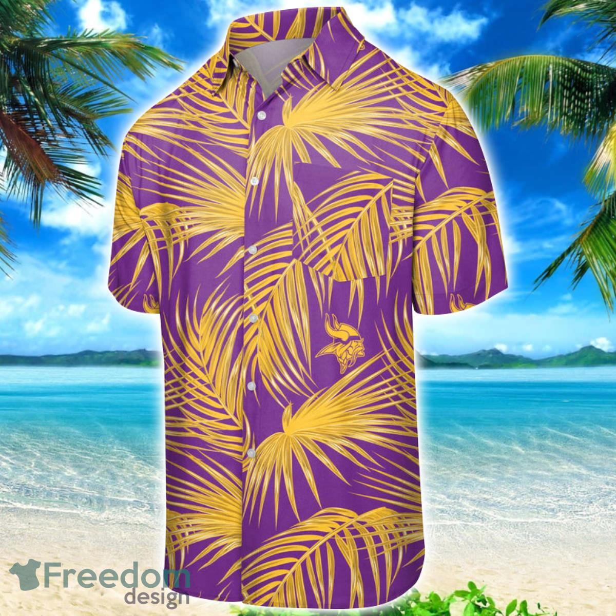 Minnesota Vikings Hawaii Shirt Beach Palm Tree Aloha Summer Gift