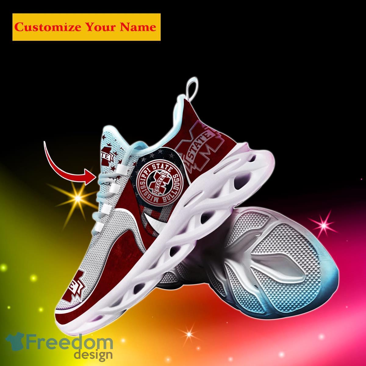 Mississippi State Bulldogs NCAA1 Custom Name Max Soul Shoes Special Gift For Men Women Fans Product Photo 2