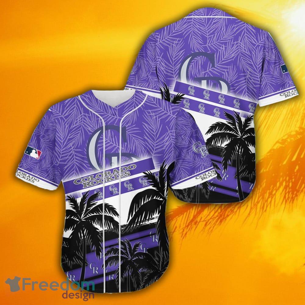 MLB Colorado Rockies Logo Hawaii Baseball Jersey Shirt For Fans