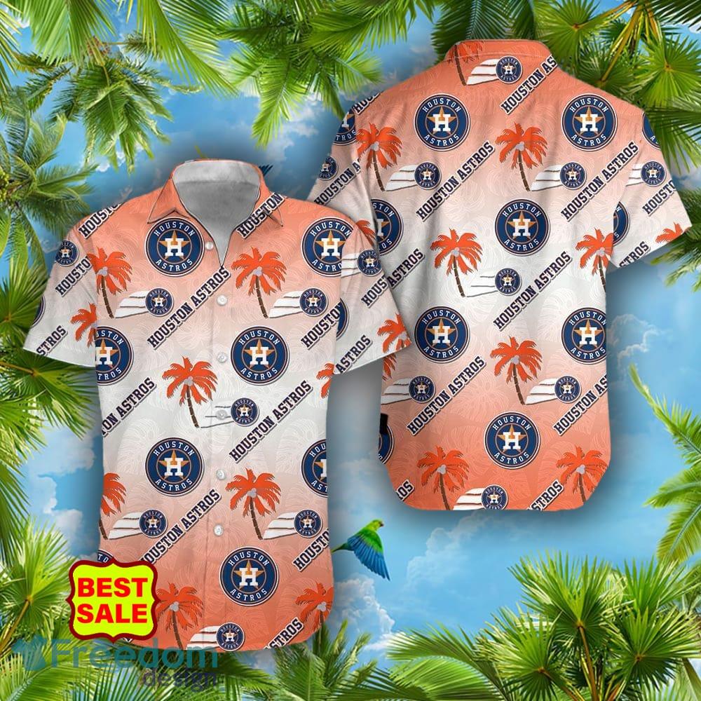 MLB Logo Houston Astros Aloha Summer Hawaiian Shirt For Men And
