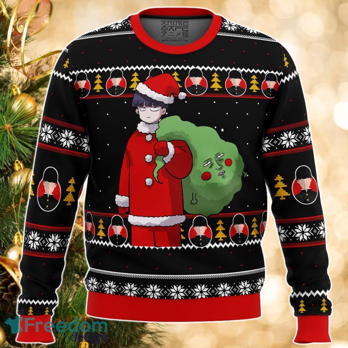 Mob Psycho 100 Santa Ugly Christmas Sweater Great Gift For Men Women Product Photo 1