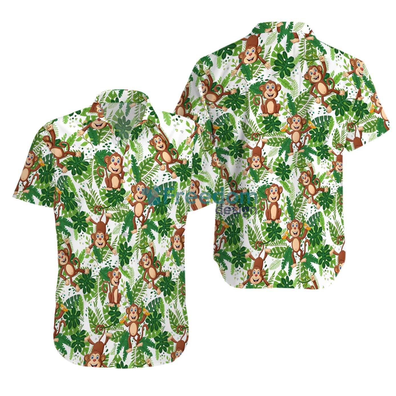 Monkey Funny Hawaiian Shirt, Aloha Shirt, Hawaii Beach Shirt