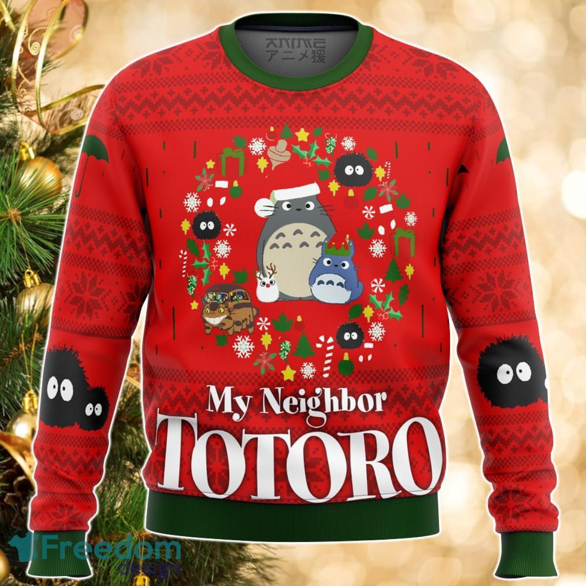 My Neighbor Totoro Christmas Ugly Christmas Sweater Great Gift For Men Women Product Photo 1