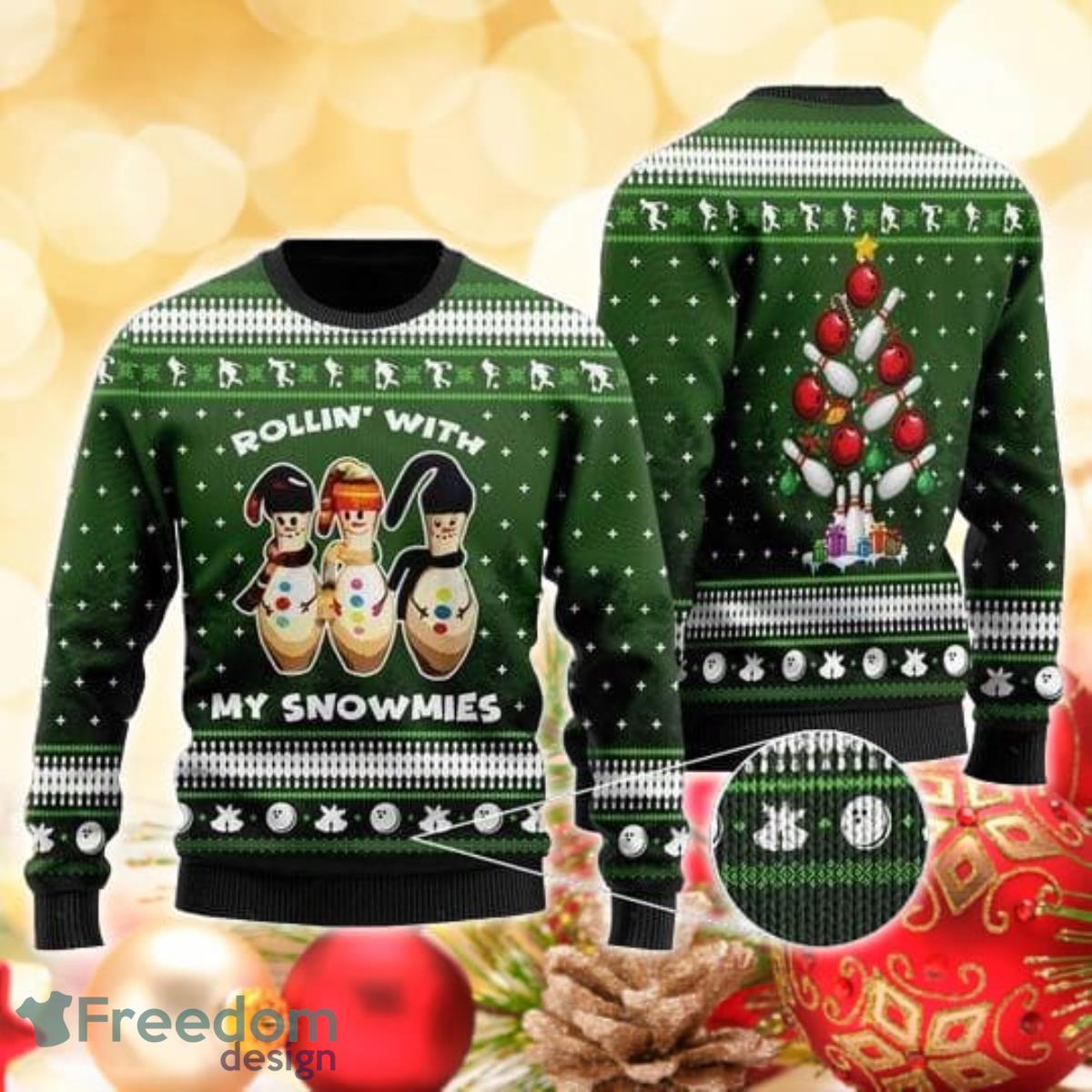 My Snowmies 3D Sweater Ugly Christmas Sweater For Men Women Product Photo 1