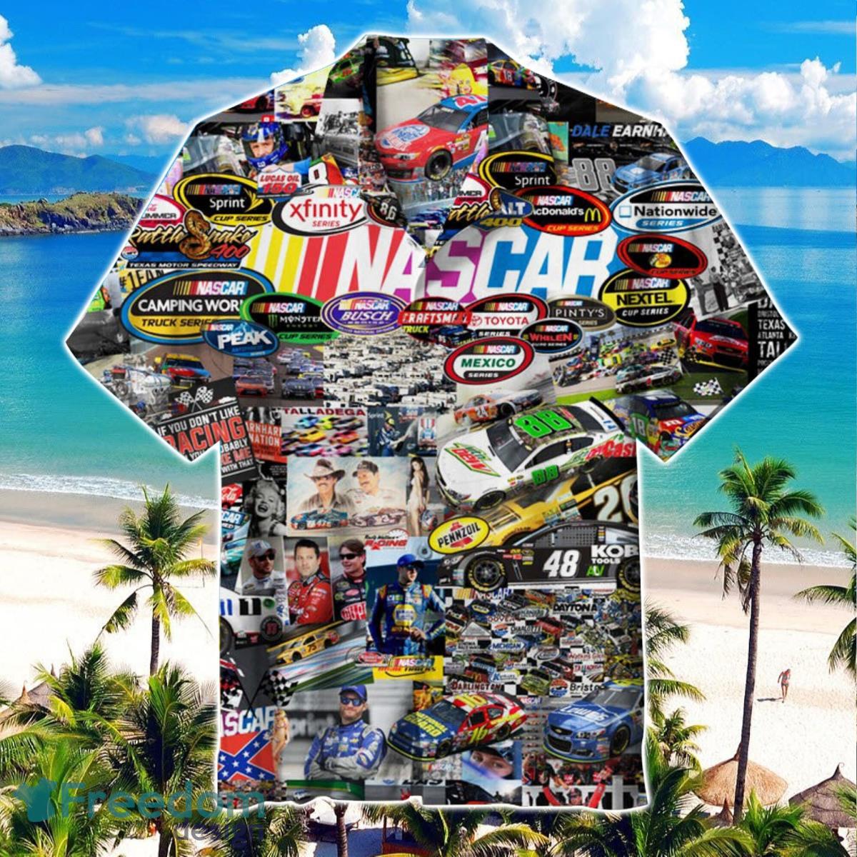 Nascar Racing Vintage 90S Hawaiian Shirt Product Photo 1