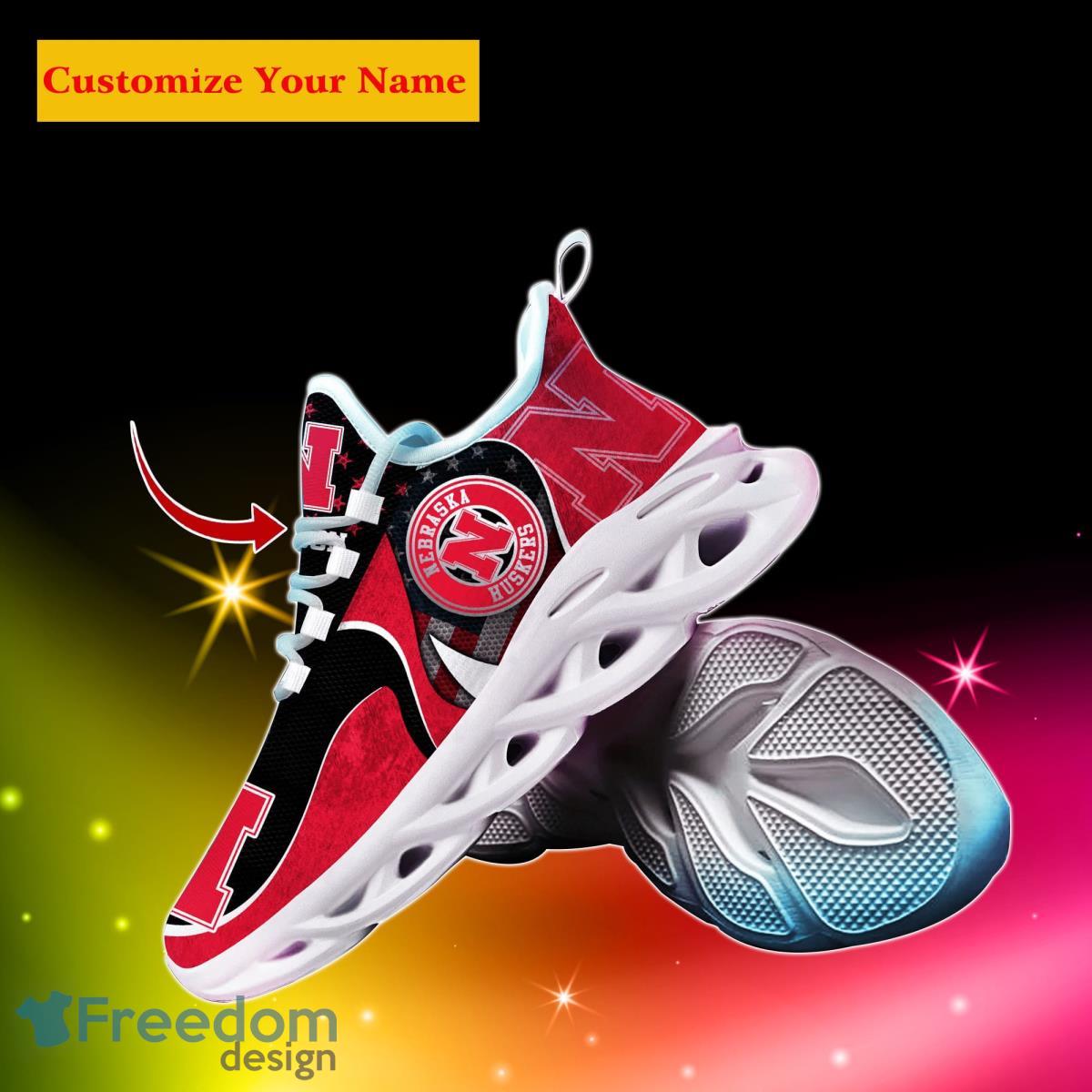 Nebraska Cornhuskers NCAA2 Custom Name Max Soul Shoes Special Gift For Men Women Fans Product Photo 2