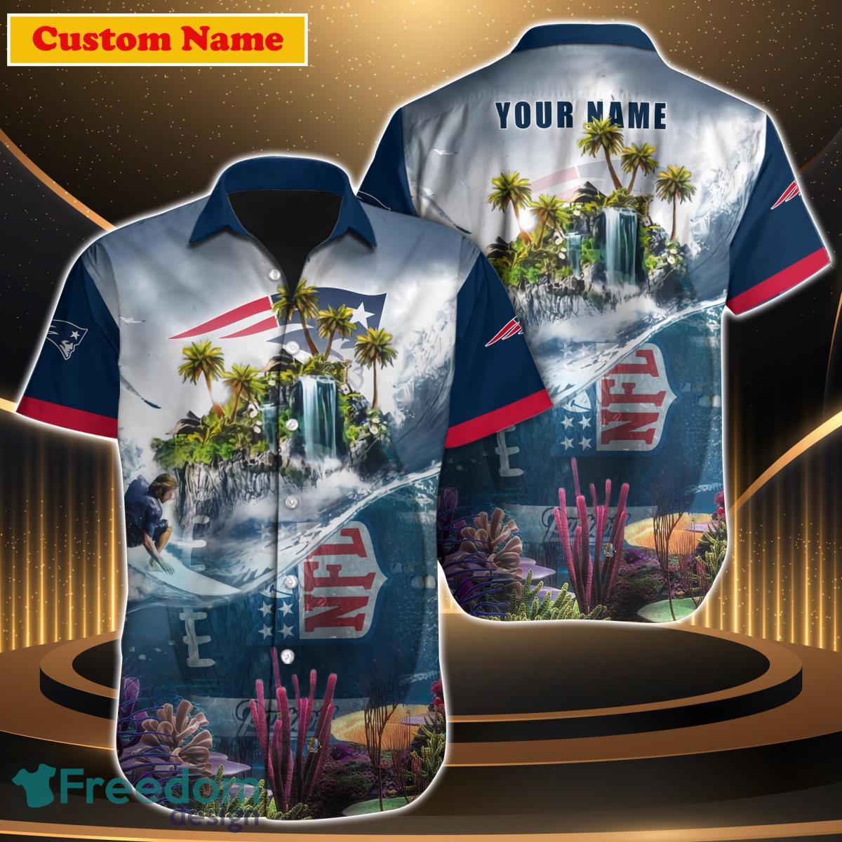 New England Patriots NFL Custom Name Hawaiian Shirt Best Gift For Men Women Fans Product Photo 1