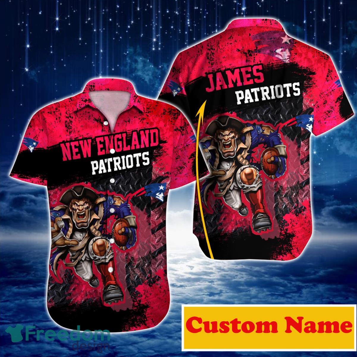 New England Patriots NFL Custom Name Hawaiian Shirt For Beach Lover -  Freedomdesign