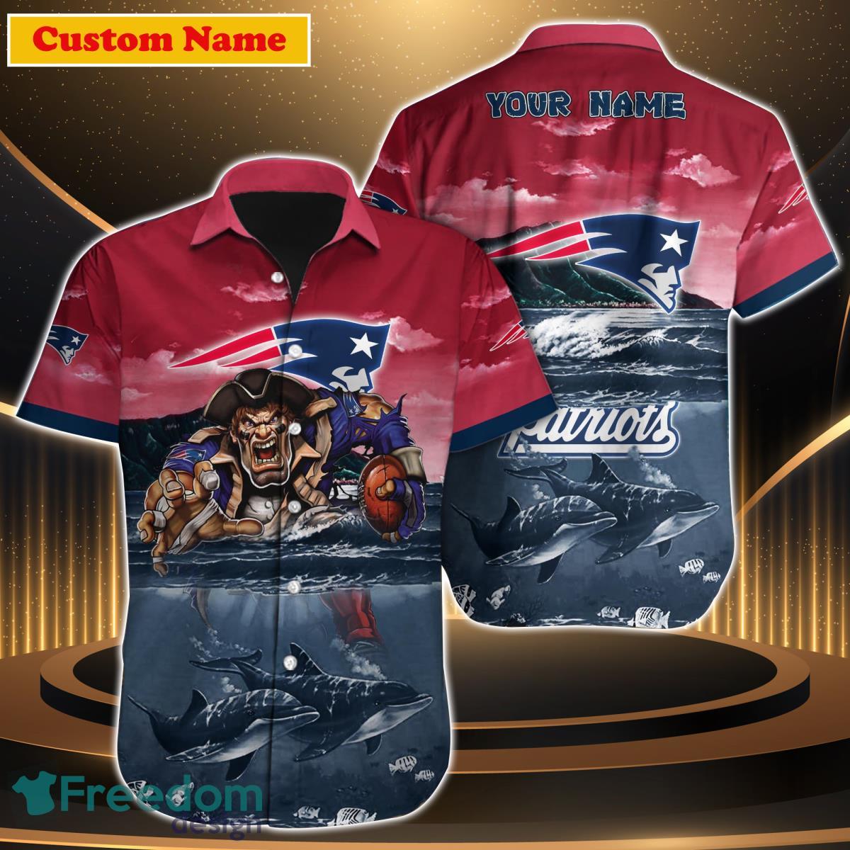 New England Patriots NFL Custom Name Hawaiian Shirt For Men Women Special Gift For Real Fan Product Photo 1