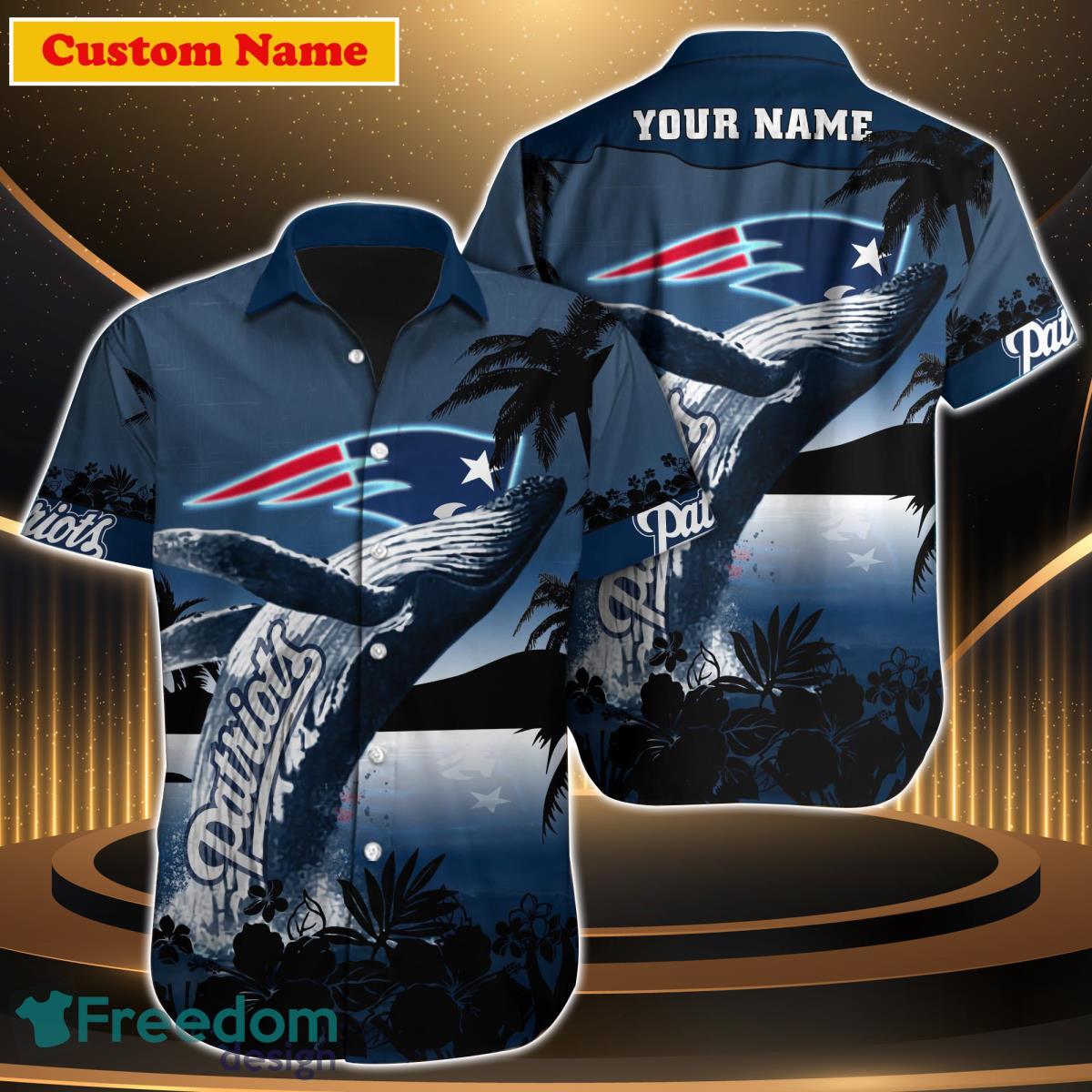 New England Patriots NFL Custom Name Hawaiian Shirt For Men Women Unique Gift For Fan Product Photo 1