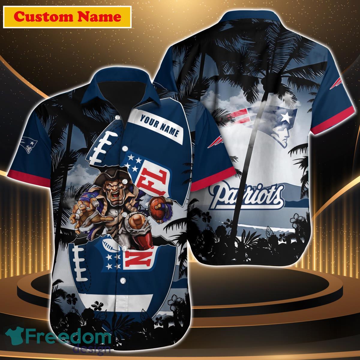 New England Patriots NFL Custom Name Hawaiian Shirt Special Great Gift For Men Women Product Photo 1